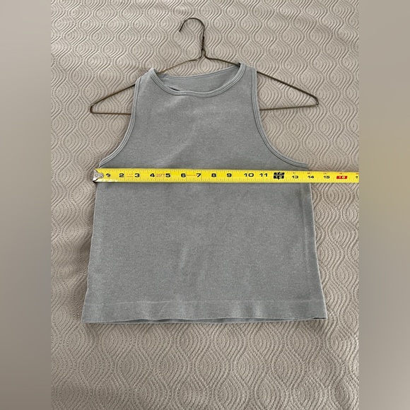 🆕 Free People Intimately racer back tank in gray size M/L - Picture 6 of 7